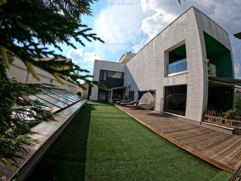 Vila ultralux design grecesc 700 mp, curte 1000 mp + piscina + garaj
