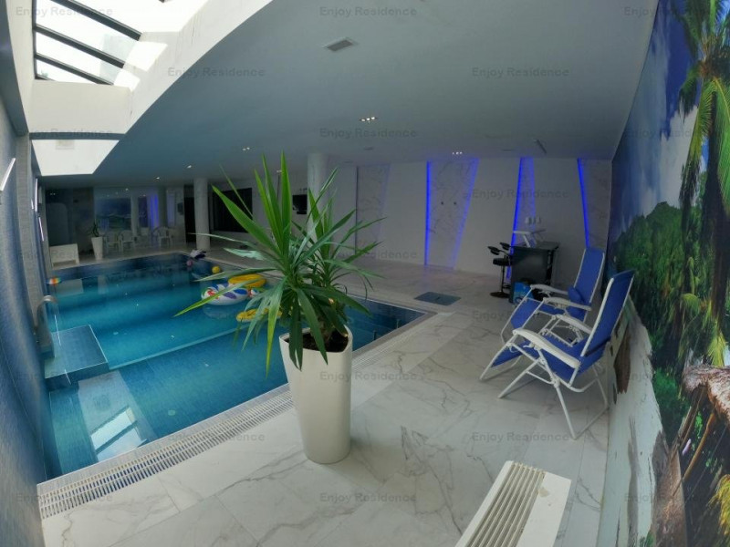 Vila ultralux design grecesc 700 mp, curte 1000 mp + piscina + garaj