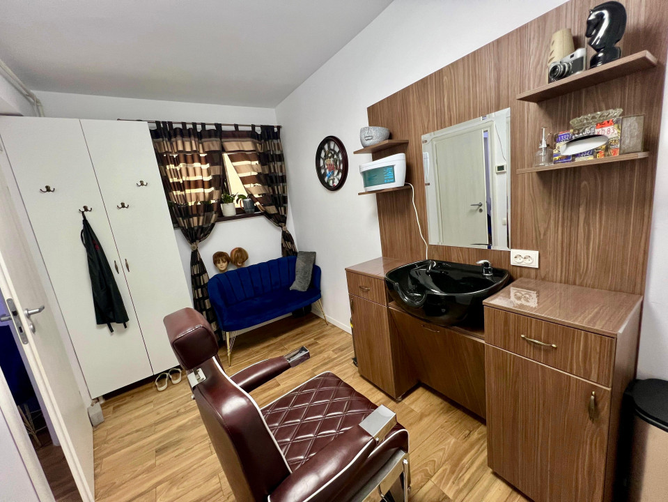 Apartament 3 camere demisol Militari + Afacere la Cheie Salon Infrumusetare